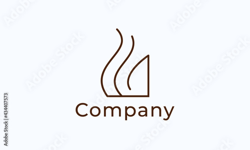 Letter L Minimalist logo vector 