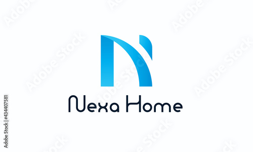 Letter N Modern logo vector 