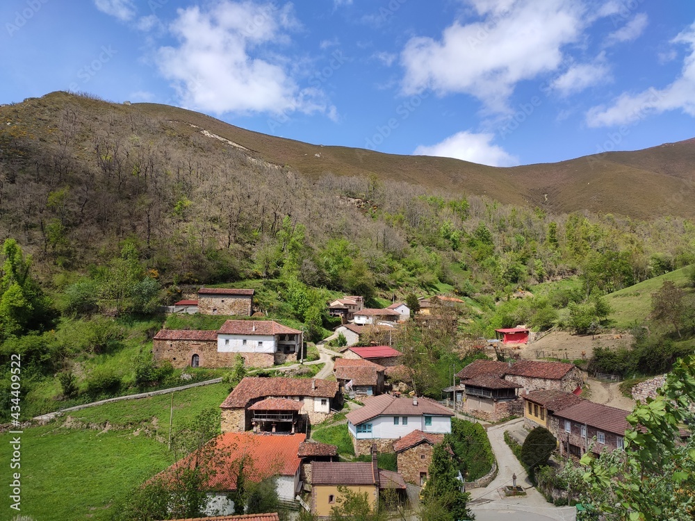 Valcarcel village, Somiedo Natural Park and Biosphere Reserve, Asturias, Spain