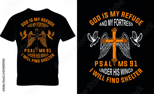 God T-Shirt Design Typography Shirt.