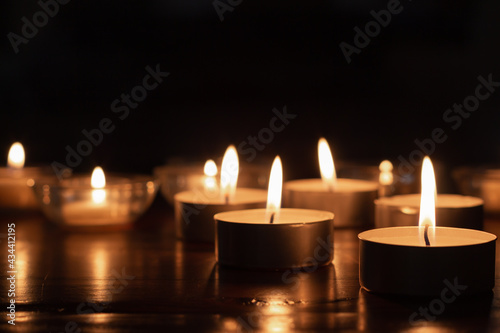 candles in the church