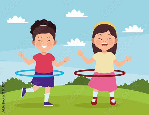 girls playing characters