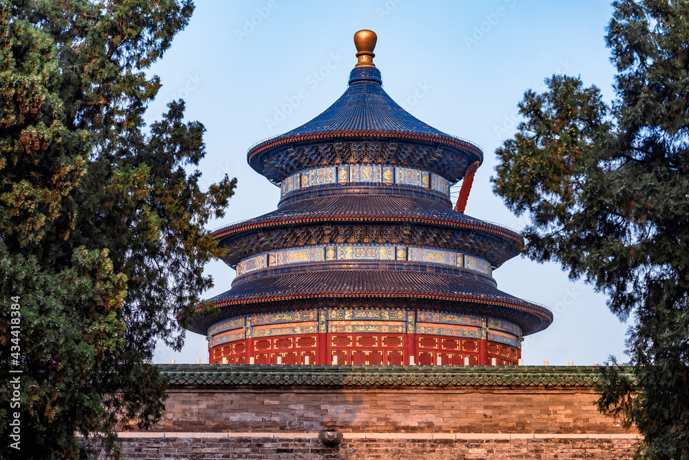 Beijing Tiantan Park Scenery in China
