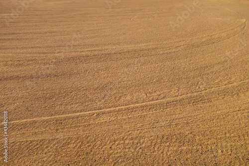 baseball diamond clay area Textured surface background 