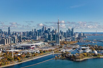Crédence de cuisine Toronto Vue aérienne d'Ontario Place à Toronto  © LorneChapmanPhoto