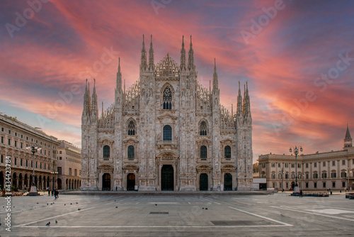 Canvas Print milan cathedral
