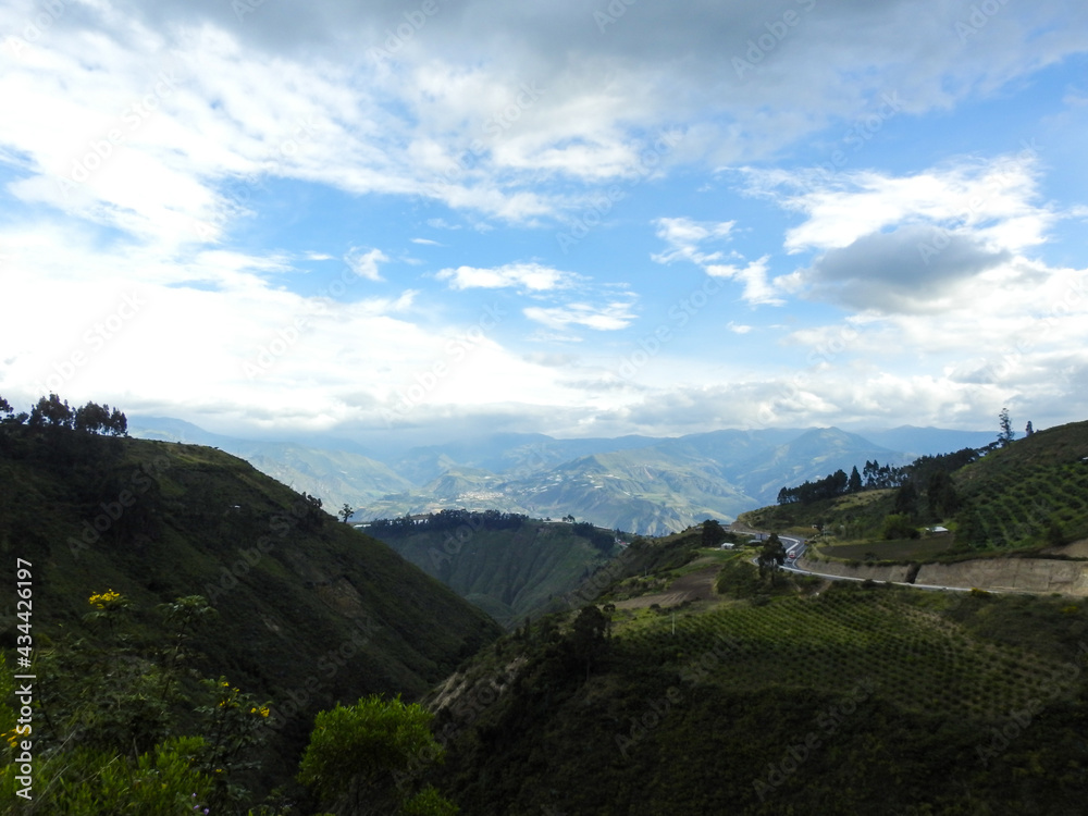 ecuador roads lanscapes