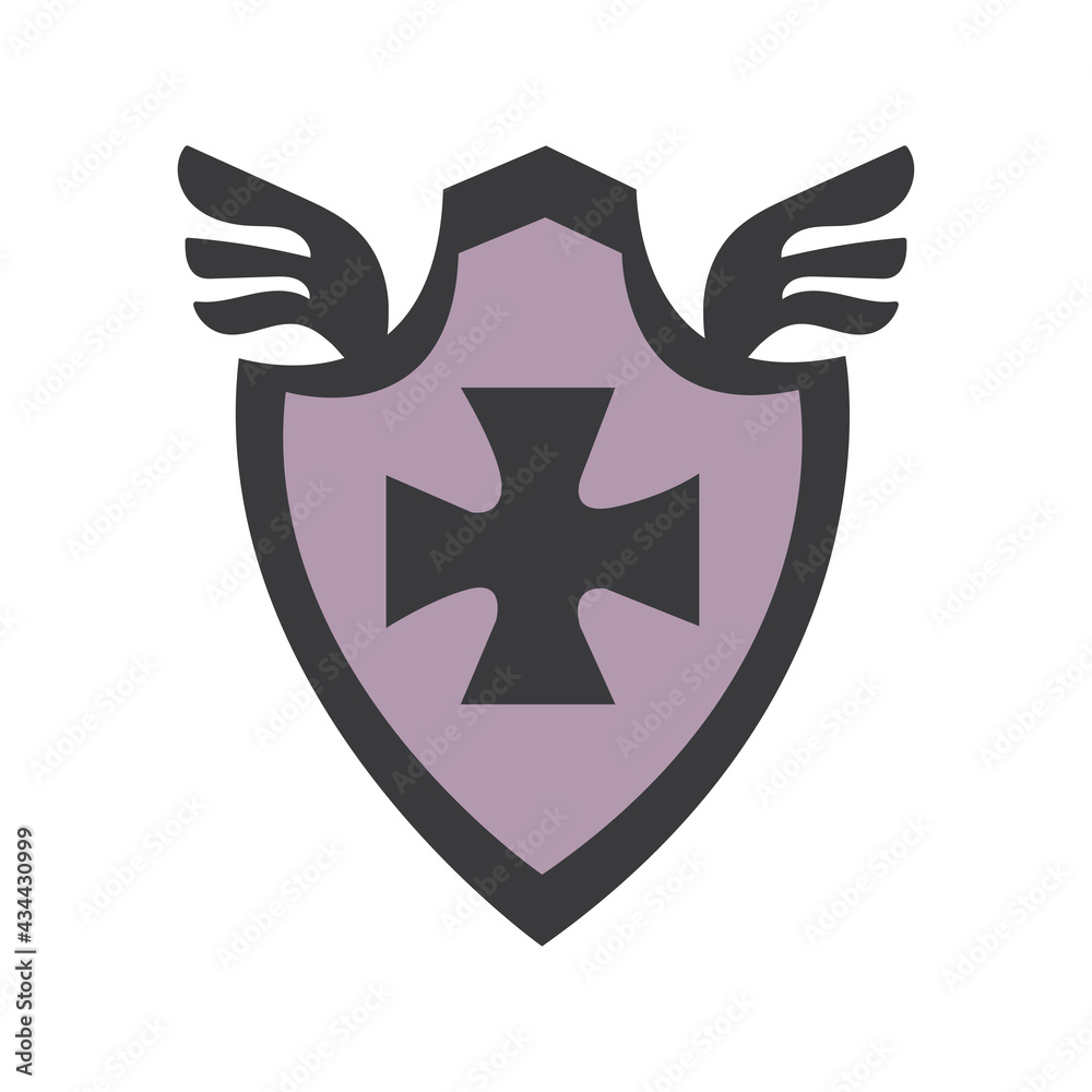 shield with cross