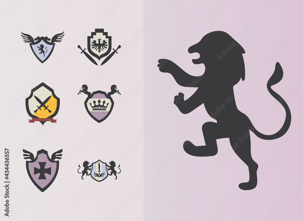 Fototapeta premium seven coats of arms