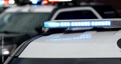 Police units arrive at the scene of an incident.