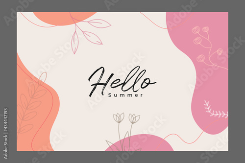 hello summer abstract background