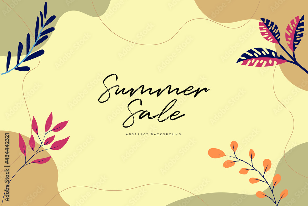 summer sale abstract background