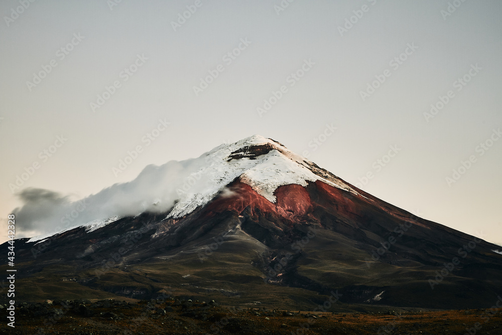 Sunset in Cotopaxi volcano , Ecuador.