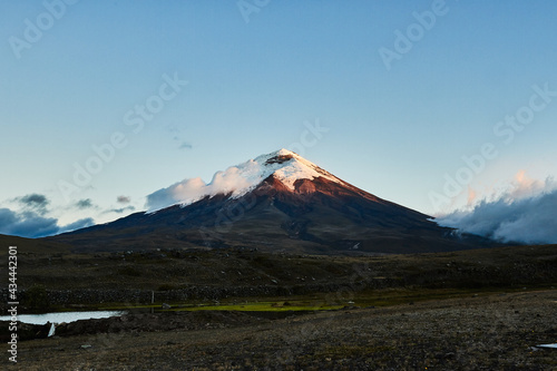 Sunset in Cotopaxi volcano , Ecuador.