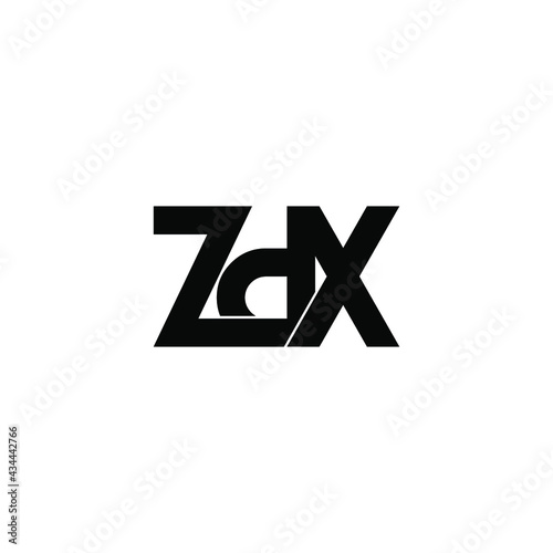 zdx letter original monogram logo design