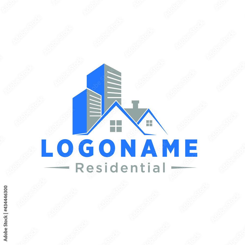 Illustration Vector graphic of building logo Illustration Vector graphic of building logo