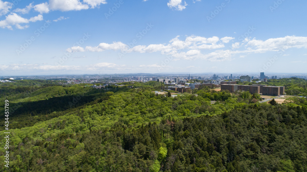 《宮城県》青葉山からの仙台市の眺望