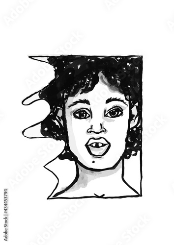 face of a girl