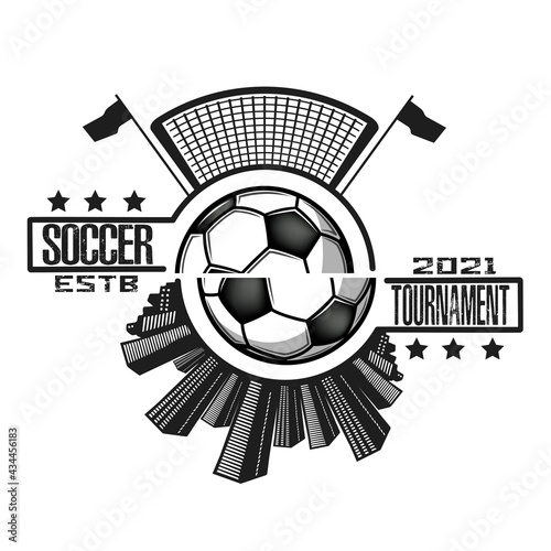 Soccer logo design template