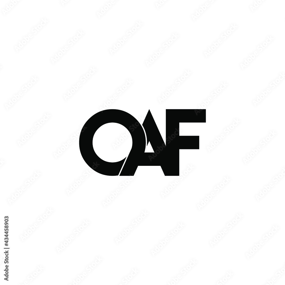 oaf letter original monogram logo design oaf letter original monogram logo design