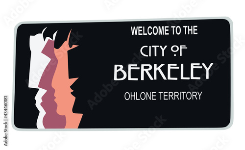 Foto Welcome sign at Berkeley, California