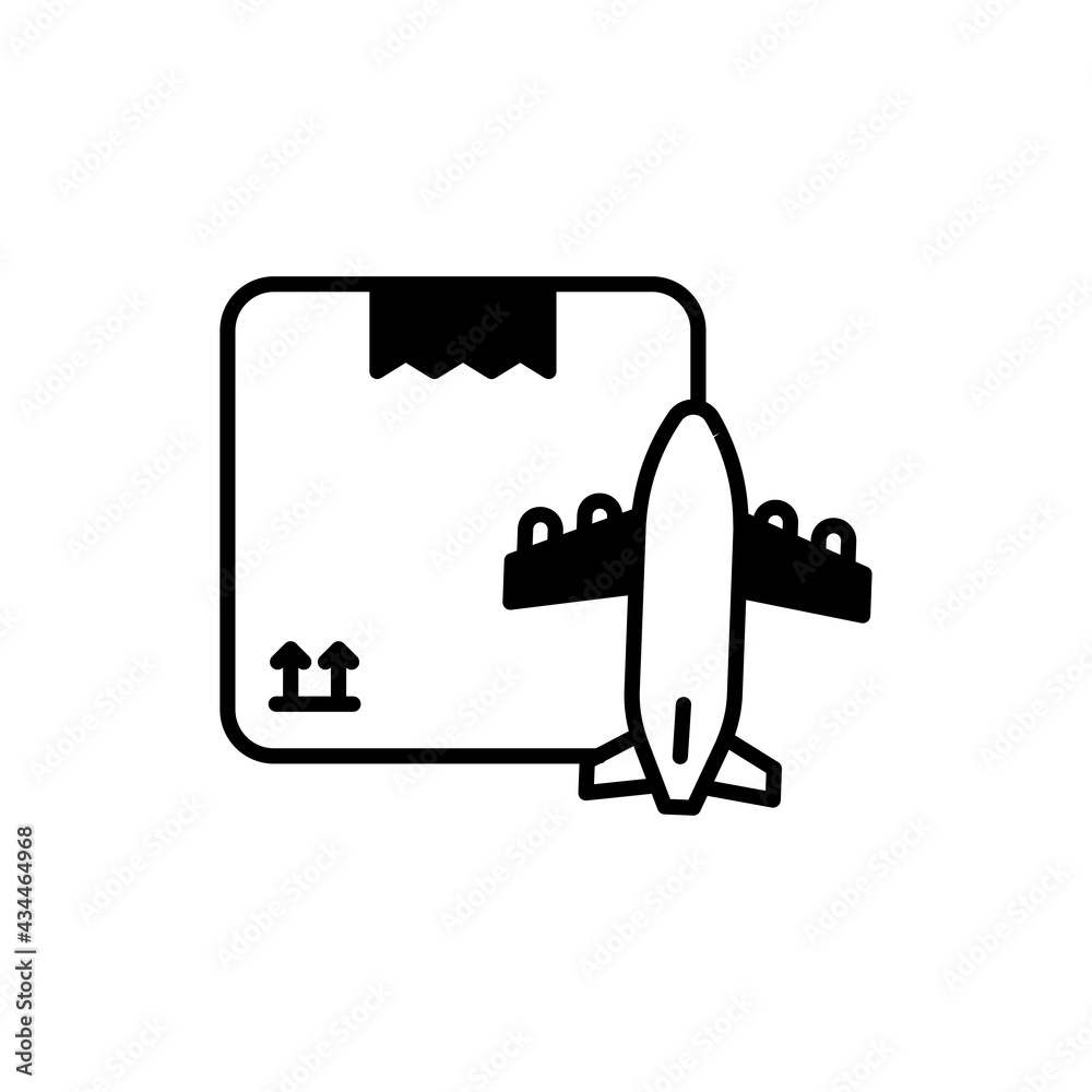 Air Freight vector Solid icon style illustration. EPS 10 File Air Freight vector Solid icon style illustration. EPS 10 File