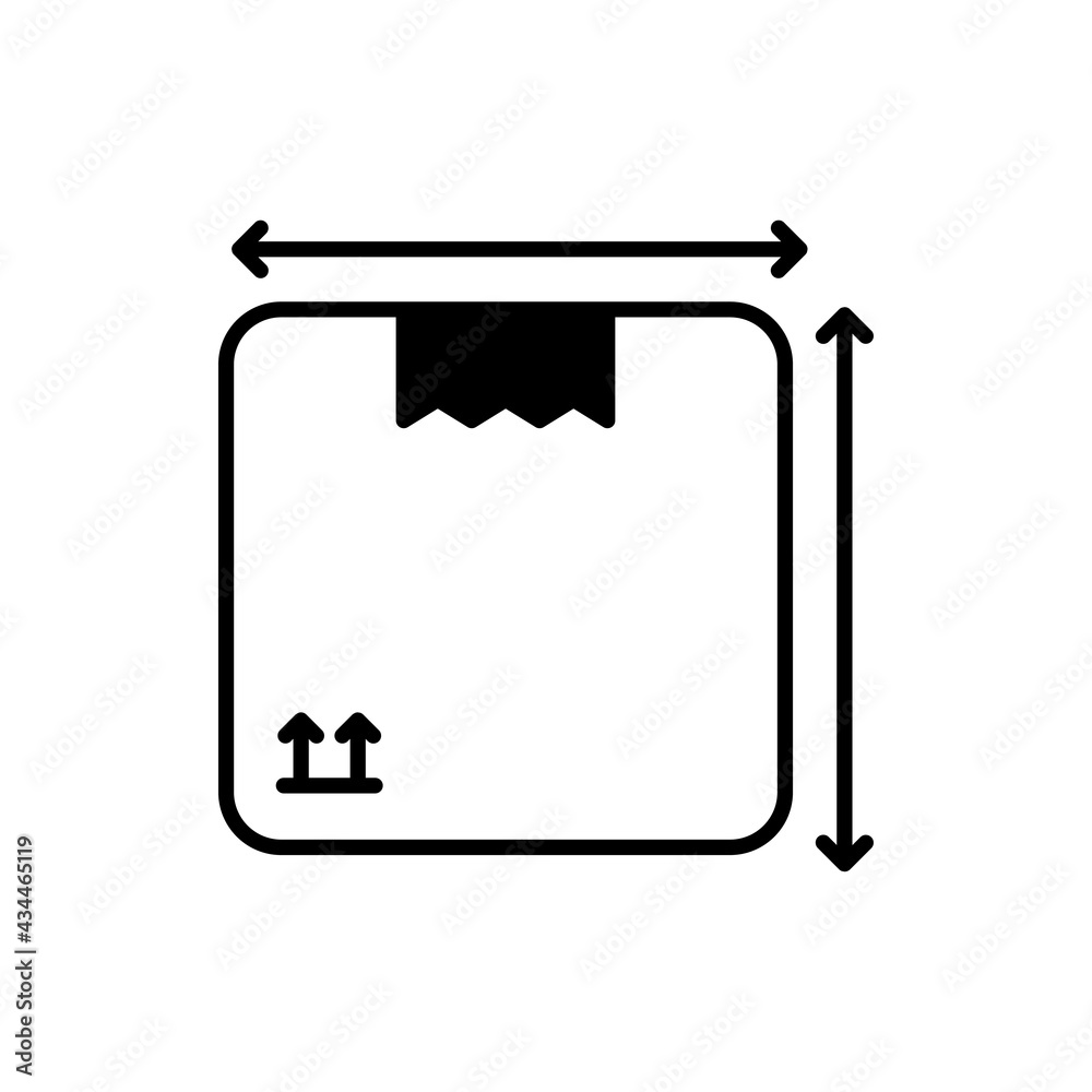 Dimension vector Solid icon style illustration. EPS 10 File Dimension vector Solid icon style illustration. EPS 10 File