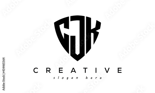 CJK letter creative logo with shield	 photo