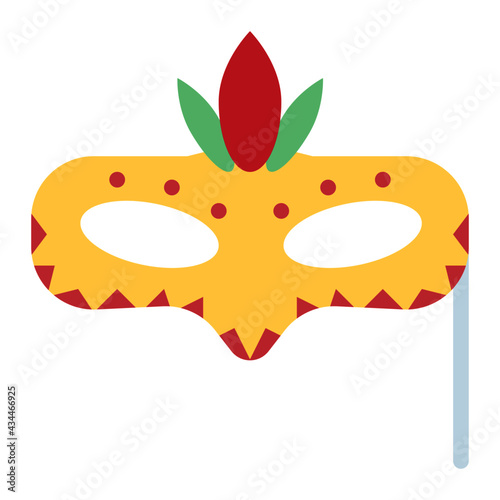 mask using soft color and flat style