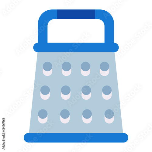 grater shredder food cheese using soft color and flat style