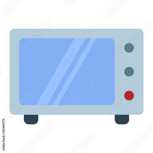oven microwave electric using soft color and flat style