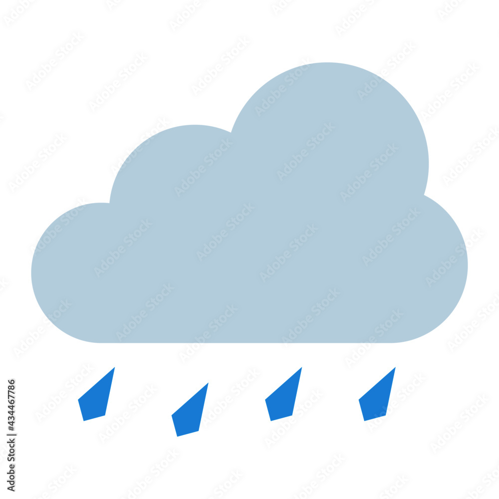 cloud ice hail weather using soft color and flat style cloud ice hail weather using soft color and flat style