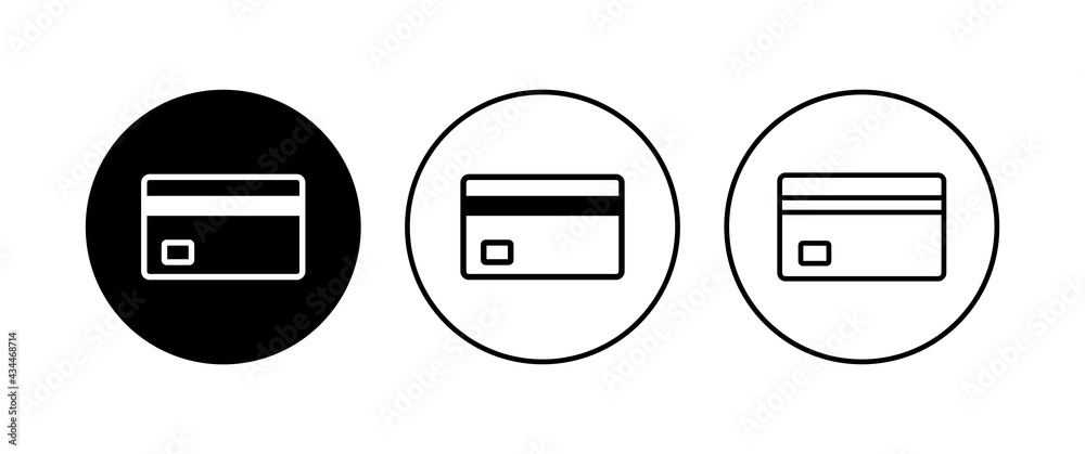 Credit card icon set. Credit card payment icon vector Credit card icon set. Credit card payment icon vector