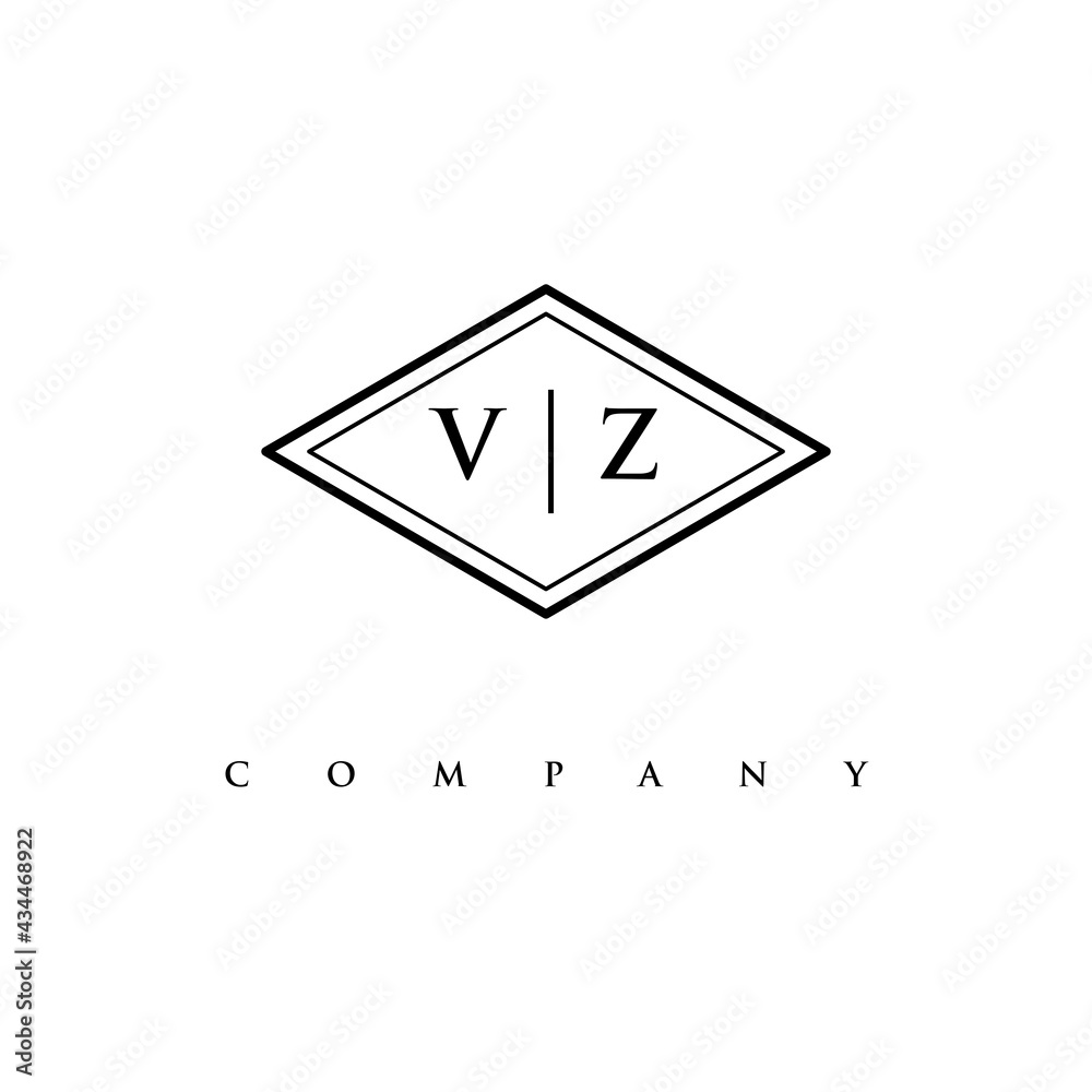 initial VZ logo design vector initial VZ logo design vector