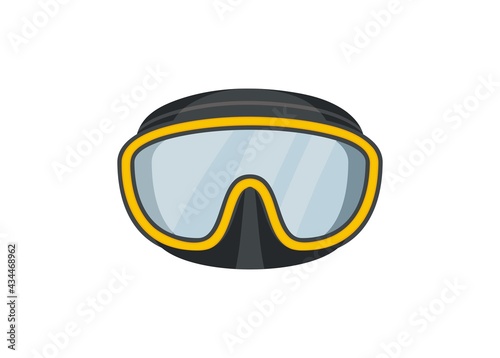 Scuba goggles. Diving goggles. Simple illustration.