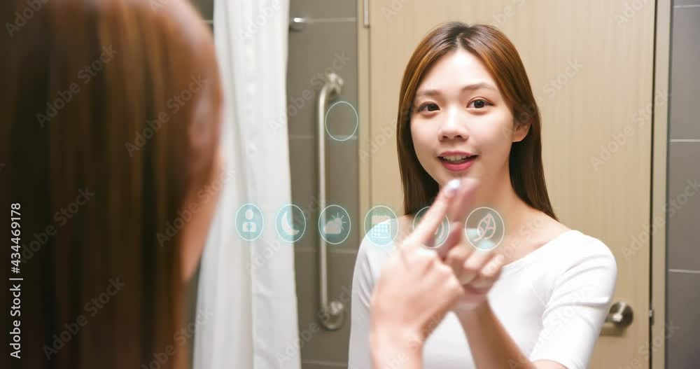 smart screen at bathroom