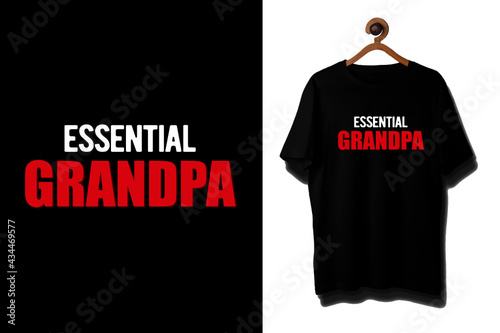 Grandpa typography shirt /  Grandfather tshirt design for men and women / World grandpa day / happy fathers day shirt