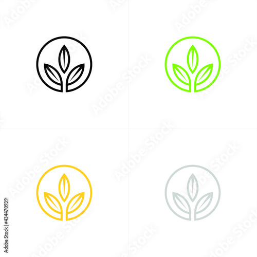 Fototapeta Naklejka Na Ścianę i Meble -  Luxury Cannabis or Marijuana Leaf in the frame for Icon and Logos Concept