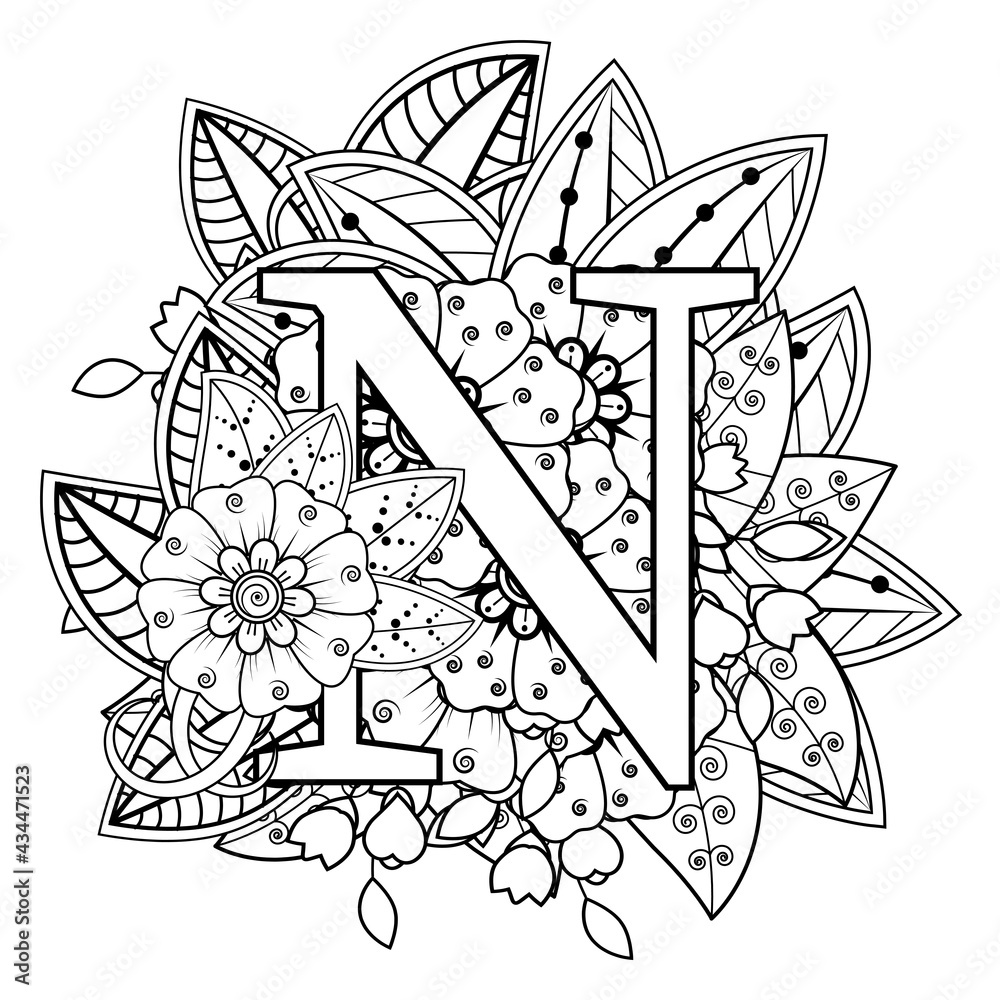 Mehndi flower for henna, mehndi, tattoo, decoration. decorative ornament in ethnic oriental style. coloring book page. Mehndi flower for henna, mehndi, tattoo, decoration. decorative ornament in ethnic oriental style. coloring book page.