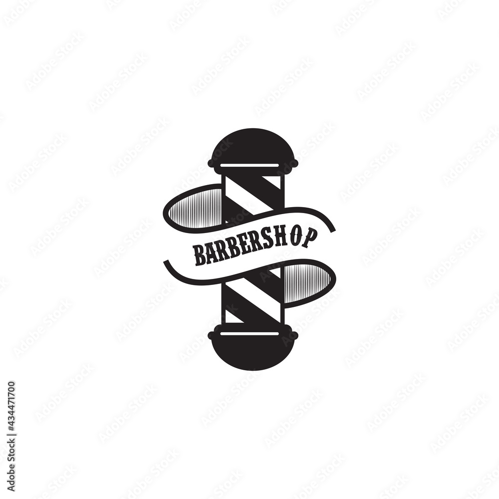 Barbershop logo design template Barbershop logo design template