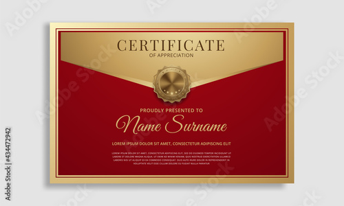 Certificate Premium template awards diploma background