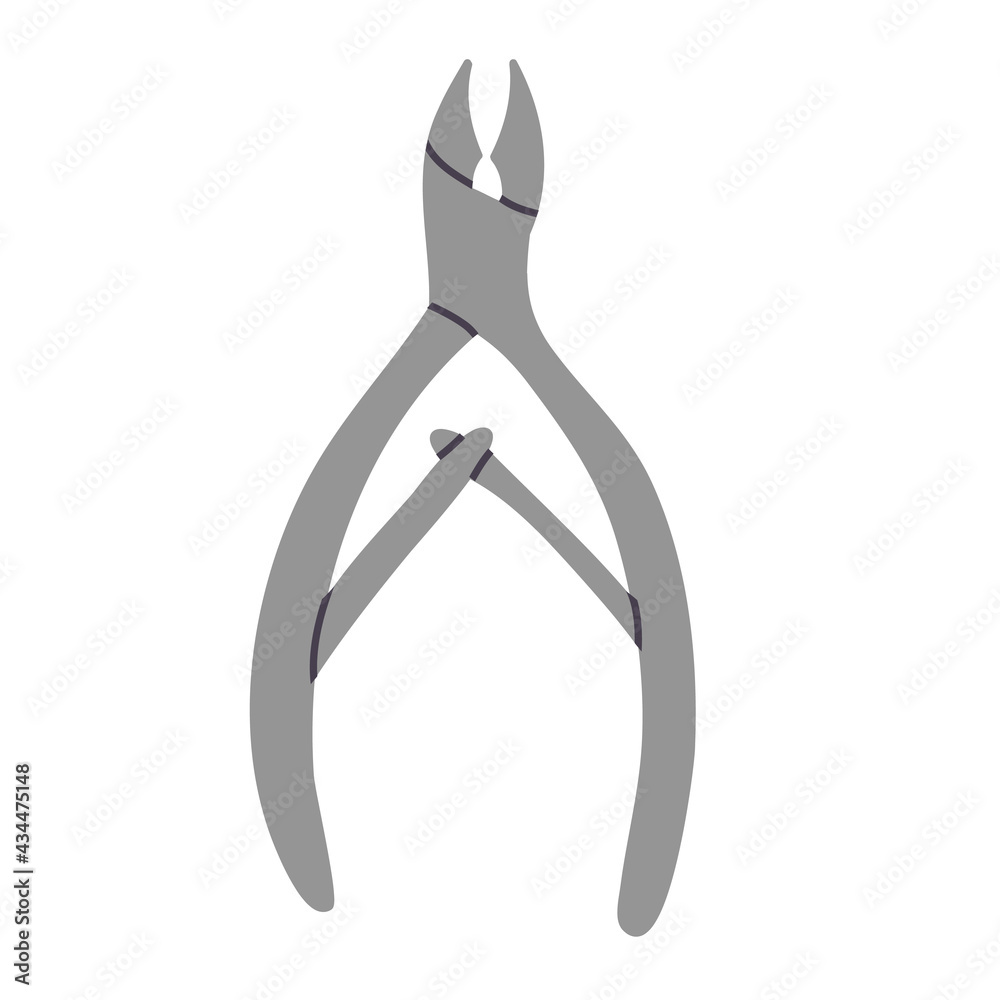 Manicure nipper,tools for nail care.Vector hand drawn cartoon Manicure nipper,tools for nail care.Vector hand drawn cartoon
