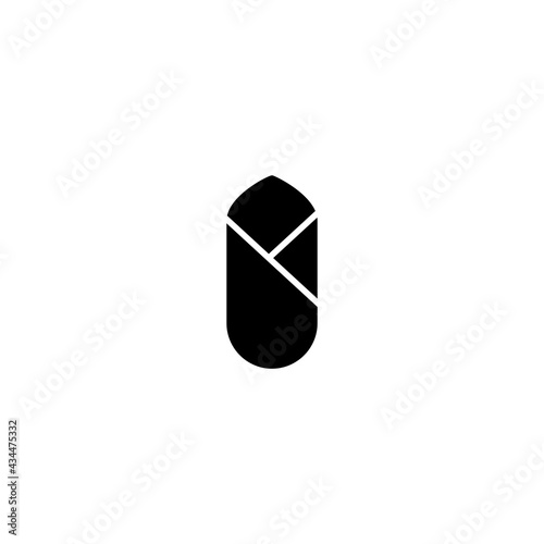 swaddling clothes baby icon vector sign symbol