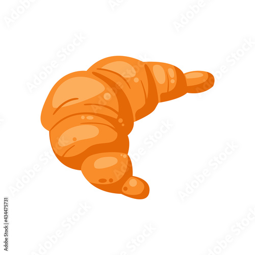Cool and delicious croissant bread illustration, bread illustration vector