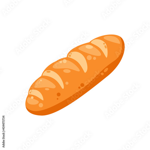 Cool and delicious baguette bread illustration, bread illustration vector