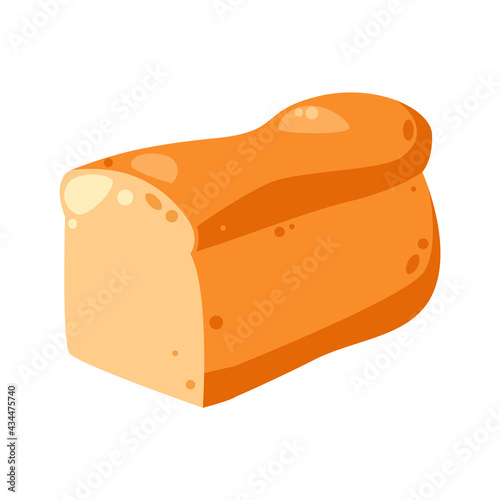 Cool and delicious white bread illustration, bread illustration vector
