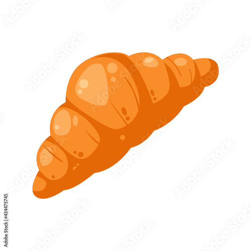Cool and delicious croissant bread illustration, bread illustration vector