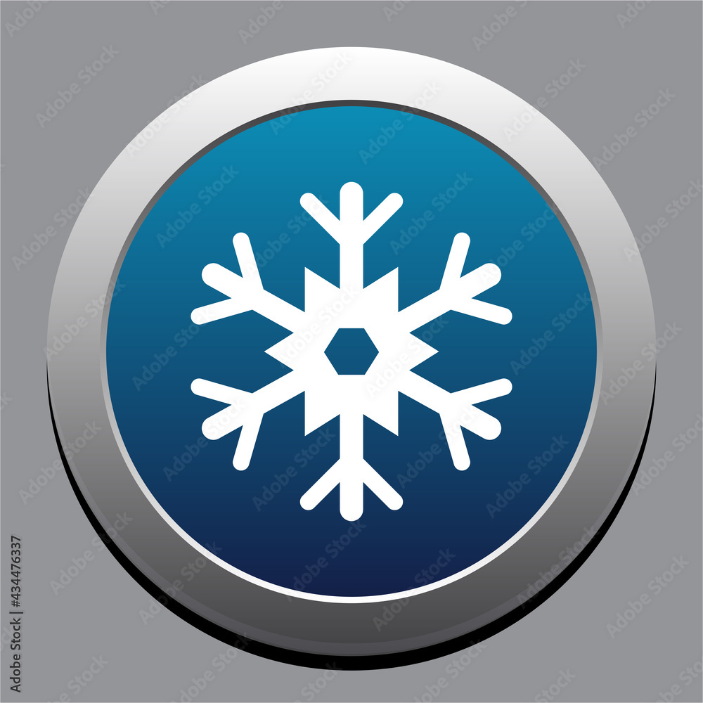 snowflake freeze winter blue white simple icon snowflake freeze winter blue white simple icon