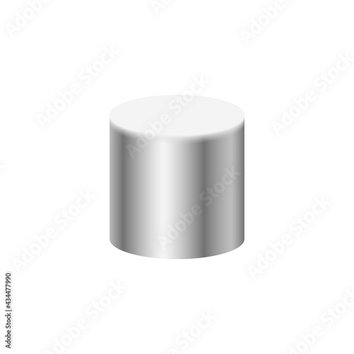 PVC plastic end cap hub vector design isolated on white background. Connect by slip socket for closing end of pipe in pipeline system. For plumbing, drainage, vent, waste, sewage and water supply.
