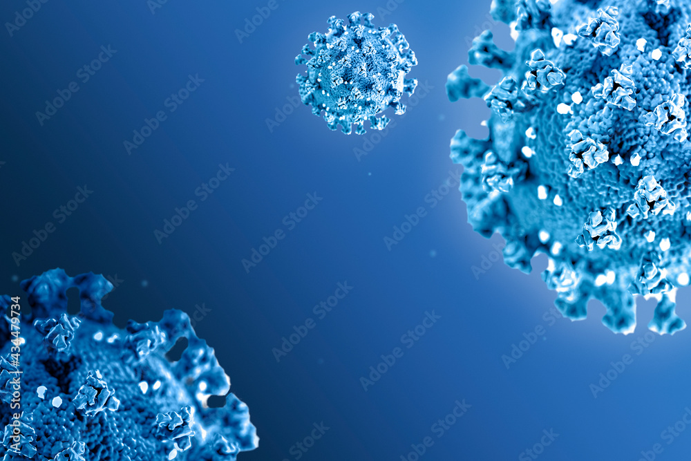 Coronavirus cells background illustration Coronavirus cells background illustration